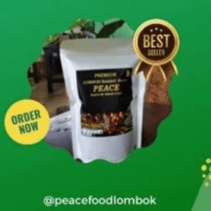 Premium Lombok Roasted Beans PEACE 220gr - DISTI